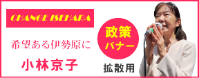 小林京子 政策バナー